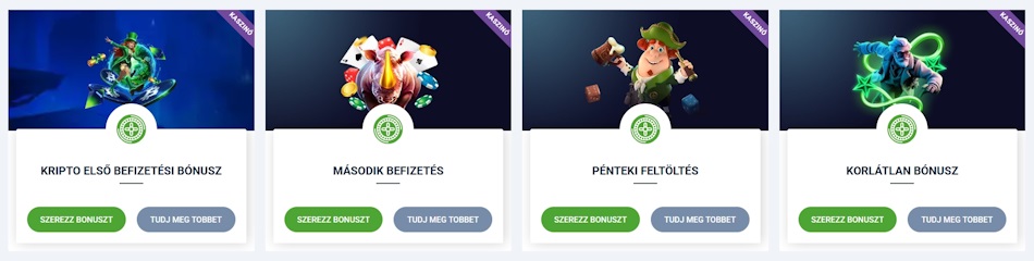 20Bet kaszinó bónuszok