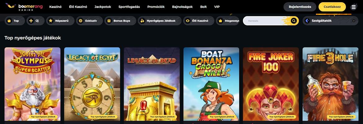 Boomerang kaszinó