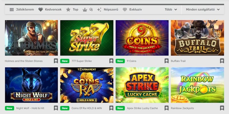 CampoBet kaszinó jackpot játékok