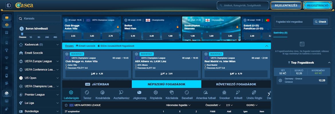 Casea sportfogadás