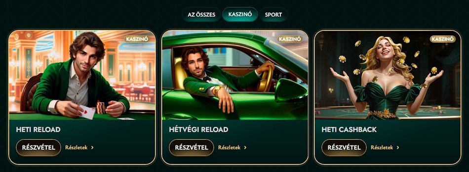 Cashed kaszinó bónuszok