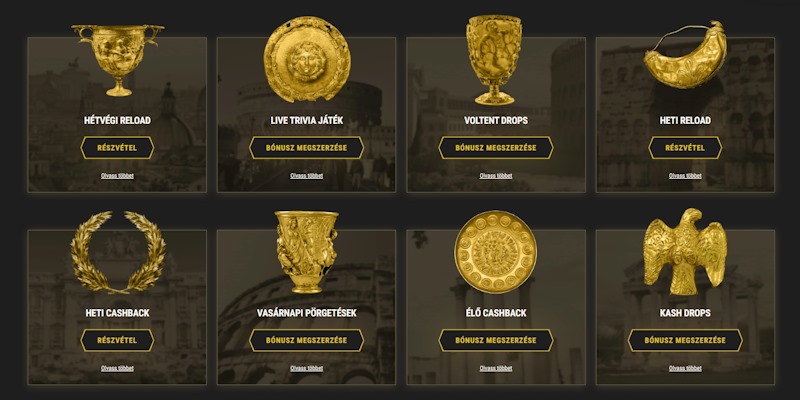 Casinoly kaszinó bónuszok