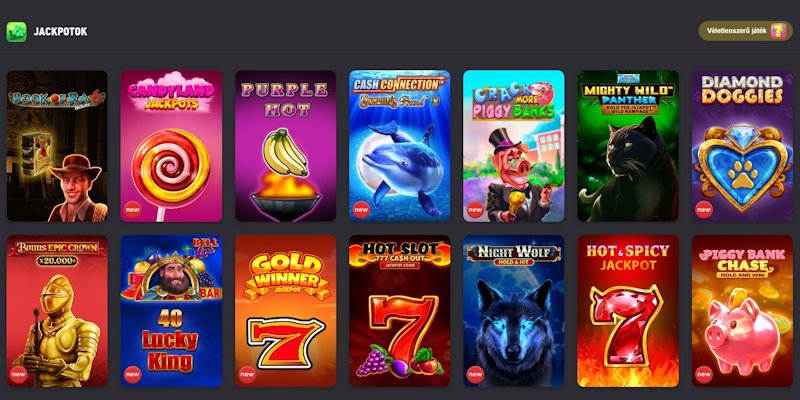 FEZbet kaszinó jackpot játékok