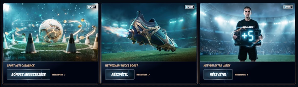 Golazzo sportfogadási bónuszok