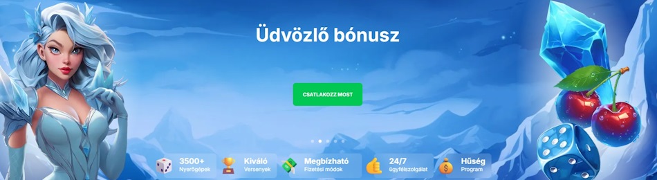 Ice kaszinó üdvözlő bónusz