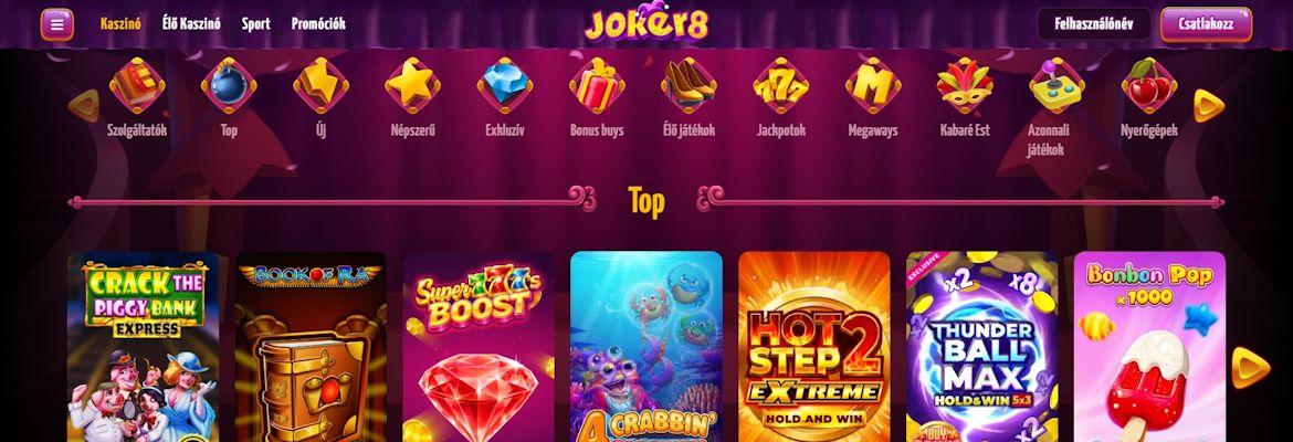 Joker8 kaszinó