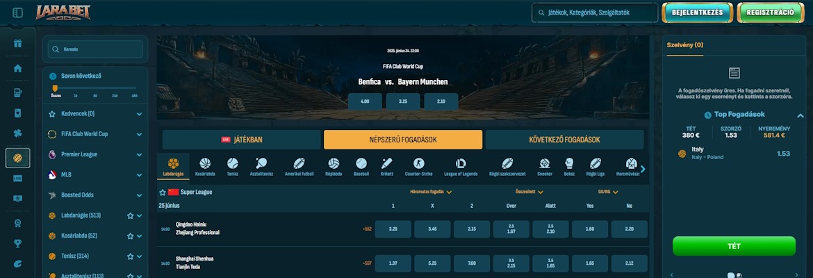 Larabet sportfogadás