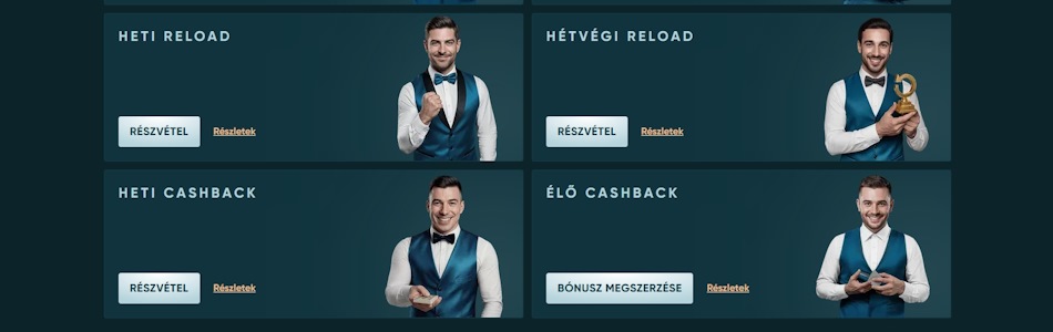 LegendPlay kaszinó bónuszok