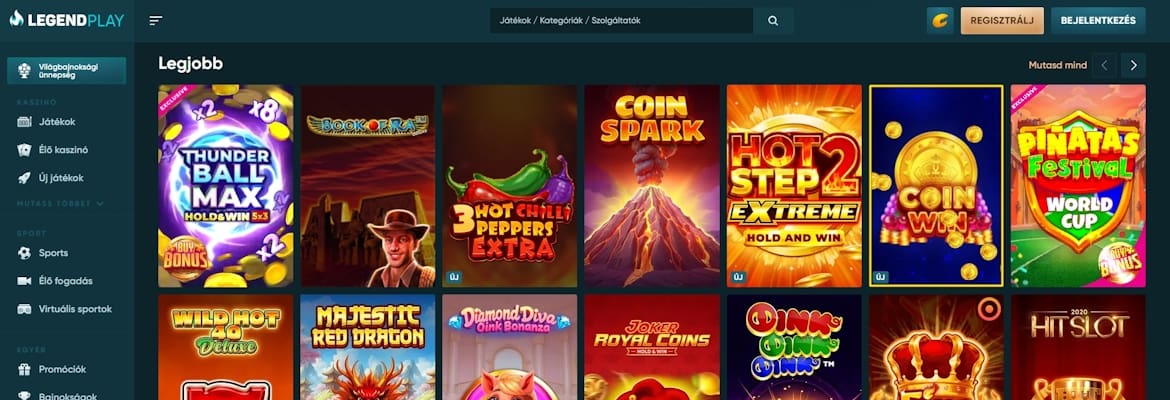 LegendPlay kaszinó