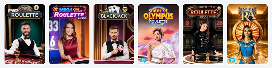OhMySpins kaszinó élő játékok