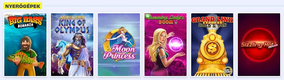 OnlySpins kaszinó nyerőgépes játékok