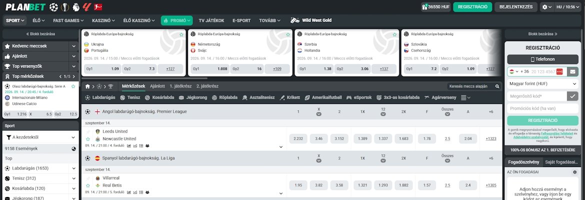PLANBET sportfogadás