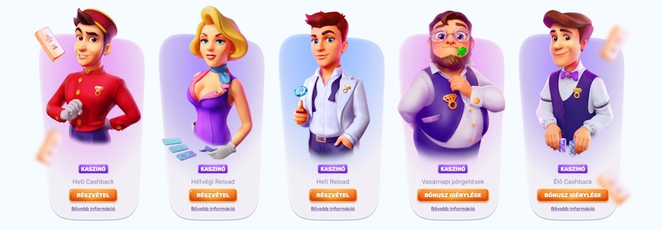 Slots Palace kaszinó bónuszok