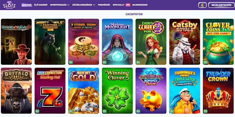 Slots Palace kaszinó jackpot játékok