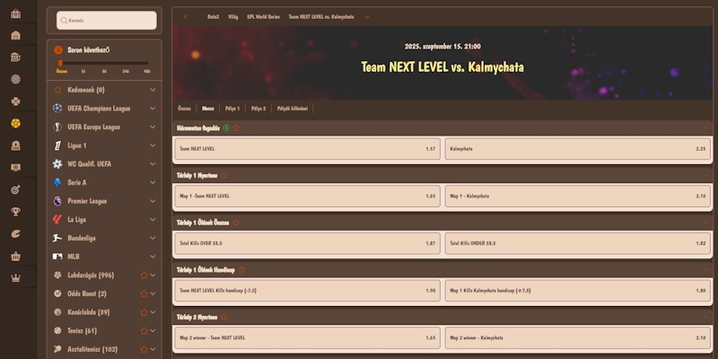 Stonevegas eSport fogadások