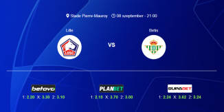 Foci Tippek: Lille - Real Betis 2026. szeptember 08. - Bajnokok Ligája