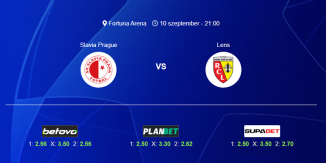 Foci Tippek: Slavia Praha - Lens 2026. szeptember 10. - Bajnokok Ligája